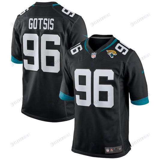 Adam Gotsis 96 Jacksonville Jaguars Men's Game Jersey - Black