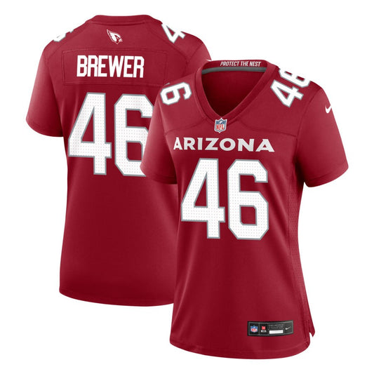 Aaron Brewer Arizona Cardinals Nike Women's Game Jersey - Cardinal