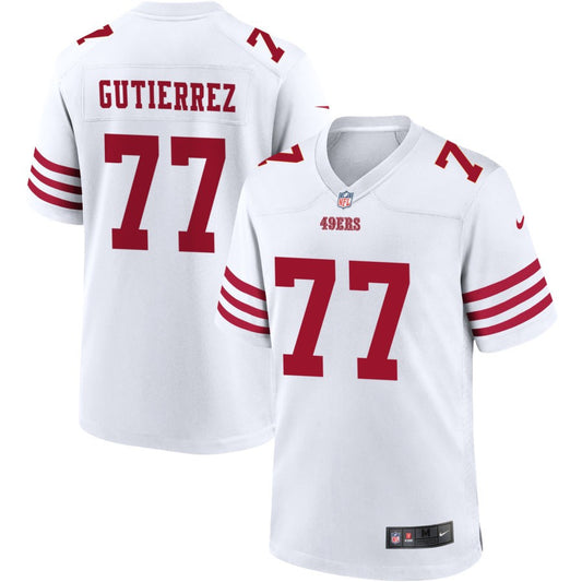 Alfredo Gutierrez San Francisco 49ers Nike Youth Game Jersey - White