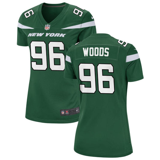 Al Woods New York Jets Nike Women's Game Jersey - Gotham Green