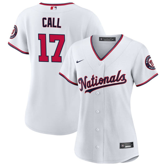 Alex Call Washington Nationals Nike Women's Replica Jersey - White