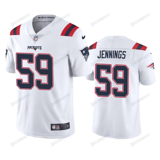 Anfernee Jennings 59 New England Patriots White Vapor Limited Jersey