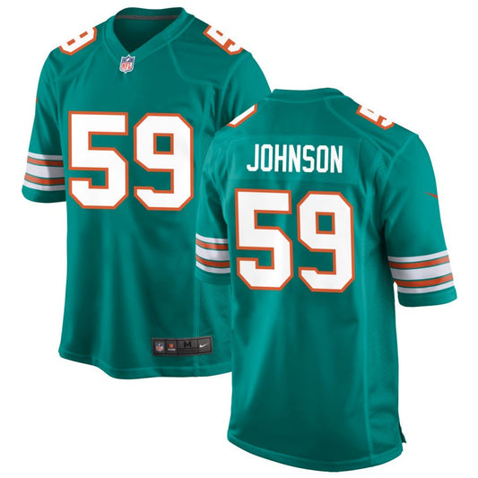 Alexander Johnson Miami Dolphins Nike Alternate Game Jersey - Aqua