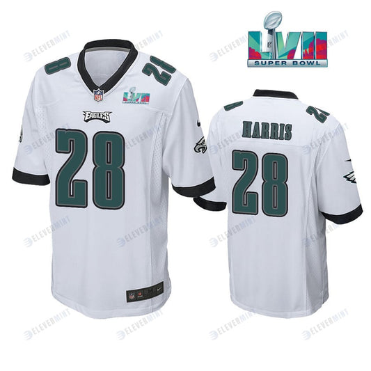 Anthony Harris 28 Philadelphia Eagles Super Bowl LVII Game Player Men Jersey - White