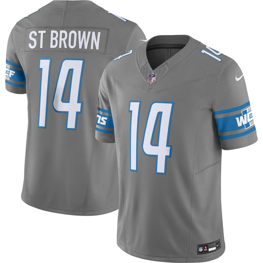 Amon-Ra St. Brown Detroit Lions Nike Vapor F.U.S.E. Limited Jersey - Silver